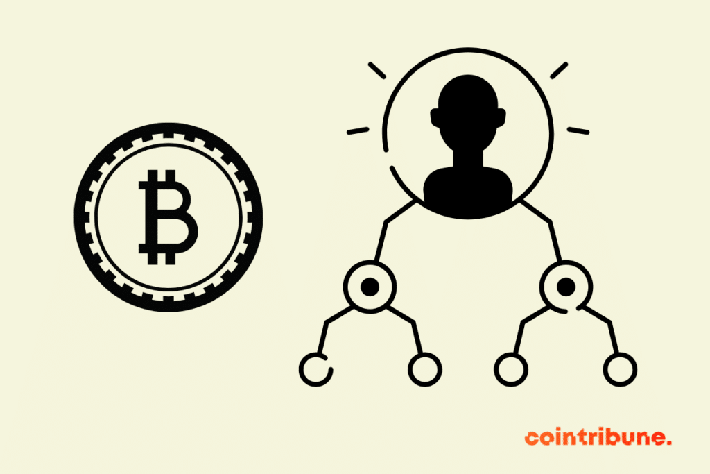 A piece of BTC and a classic pyramid scheme