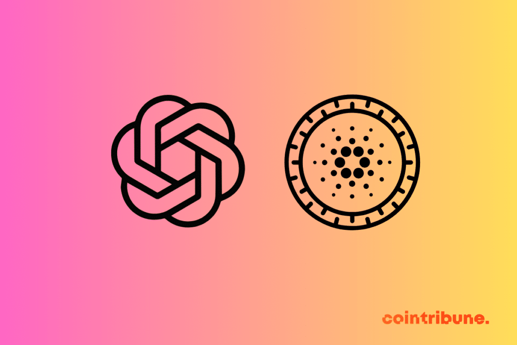 Le logo de chatGPT et de Cardano