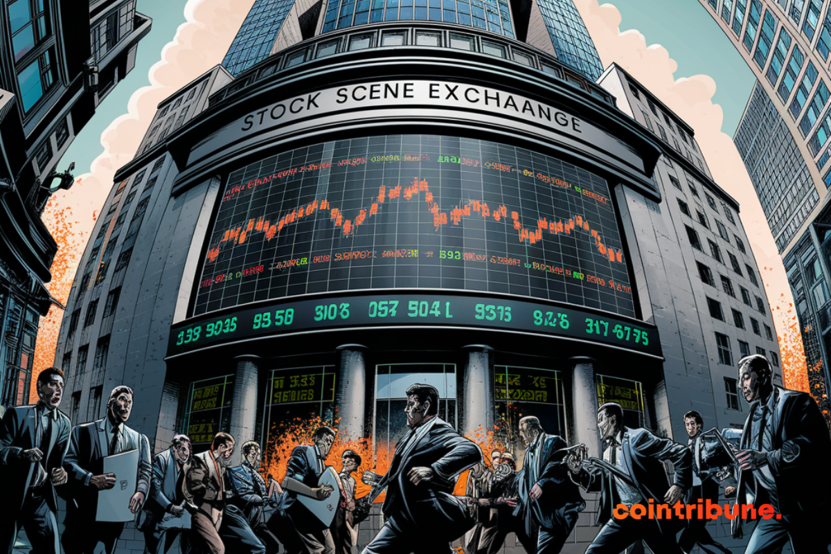 La bourse de Paris  en berne