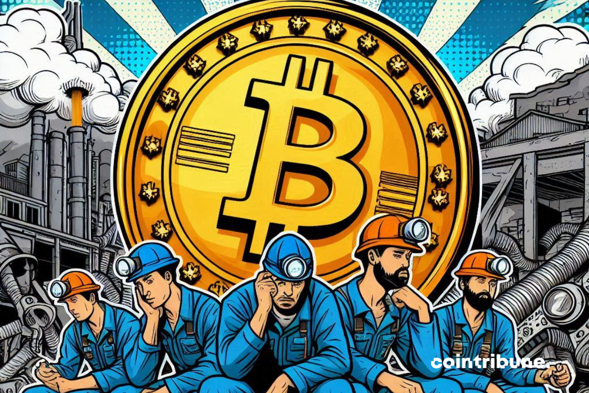 Mineurs de bitcoin fatigués