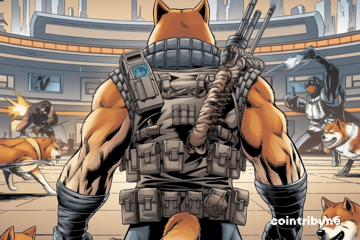 Arène pour combat Shiba Inu