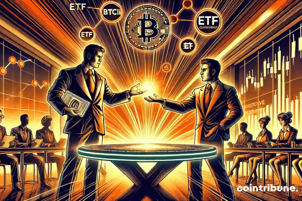 Los inversores institucionales intercambian bitcoin por ETFs
