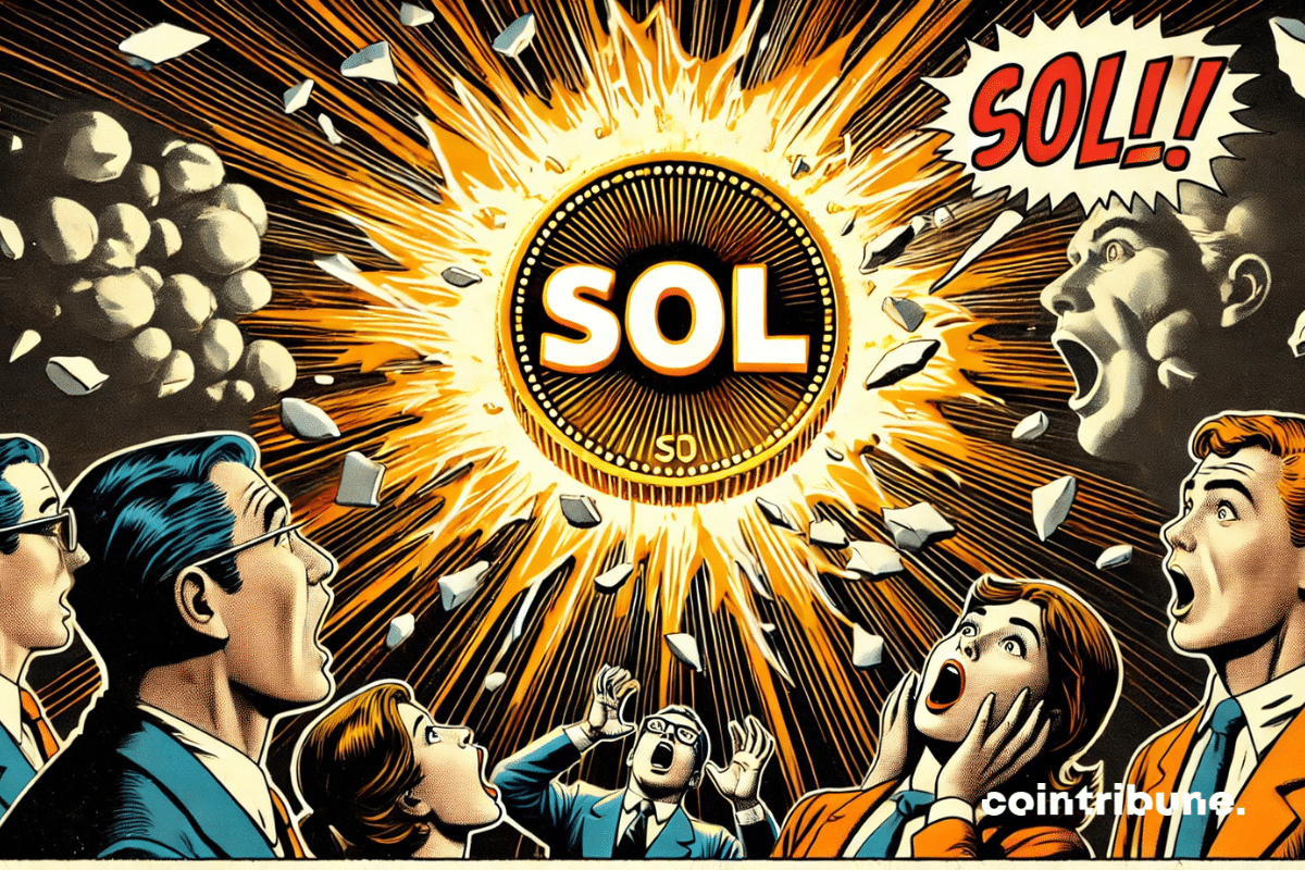 Comerciantes mirando boquiabiertos el token Solana