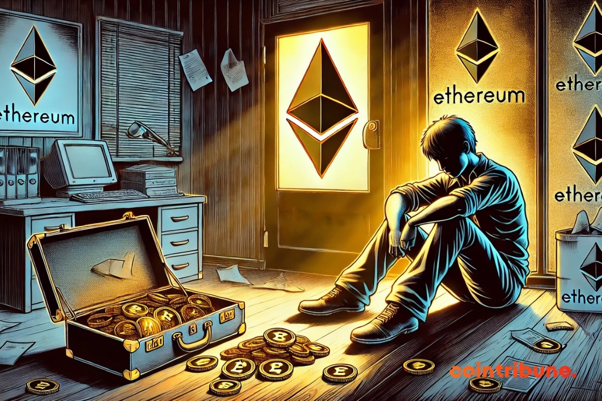 El gestor de Ethereum, desolado en una oficina en ruinas por el recorte de las comisiones por blobs.