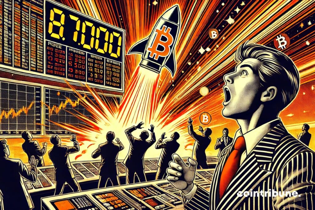 Comerciantes de Bitcoin ficam surpresos com o aumento do BTC para US$ 87.000