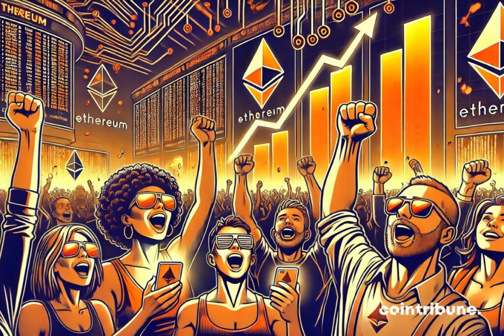 New Ethereum users celebrate