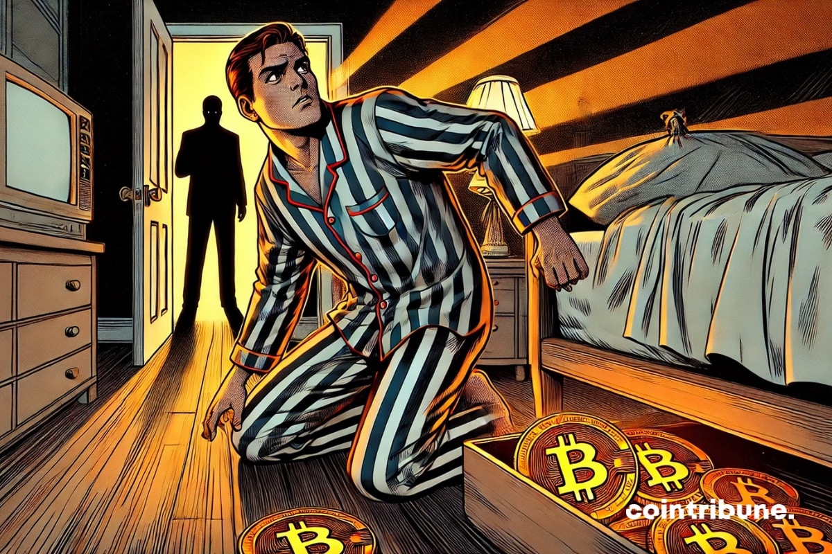 Um investidor de Bitcoin que acumula BTC e o esconde debaixo da cama