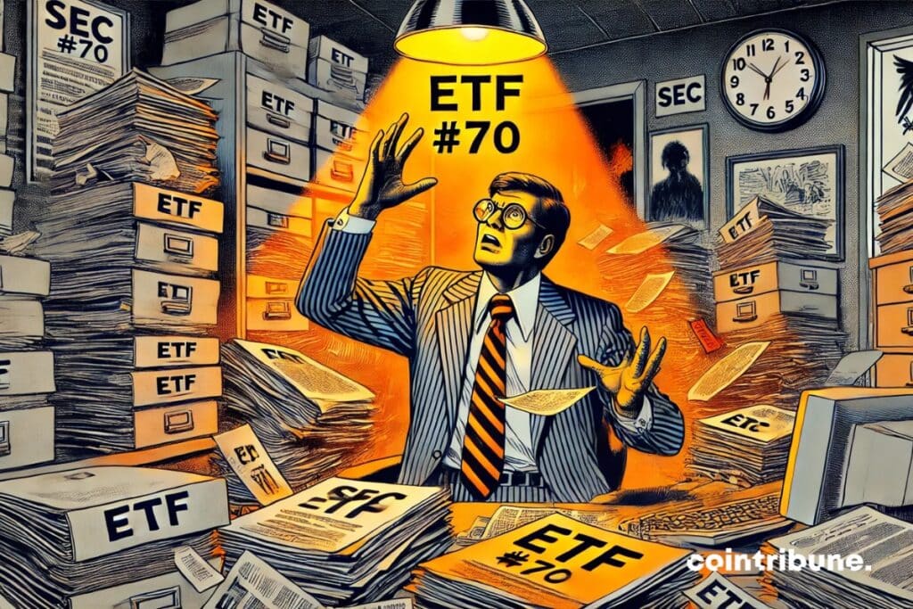 Um funcionário da SEC sobrecarregado em seu escritório com pedidos de ETFs de cripto.