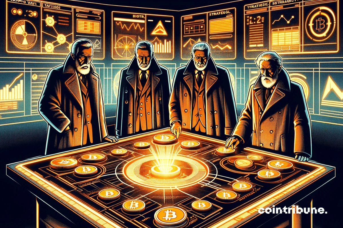 Ilustrações de comerciantes veteranos de Bitcoin