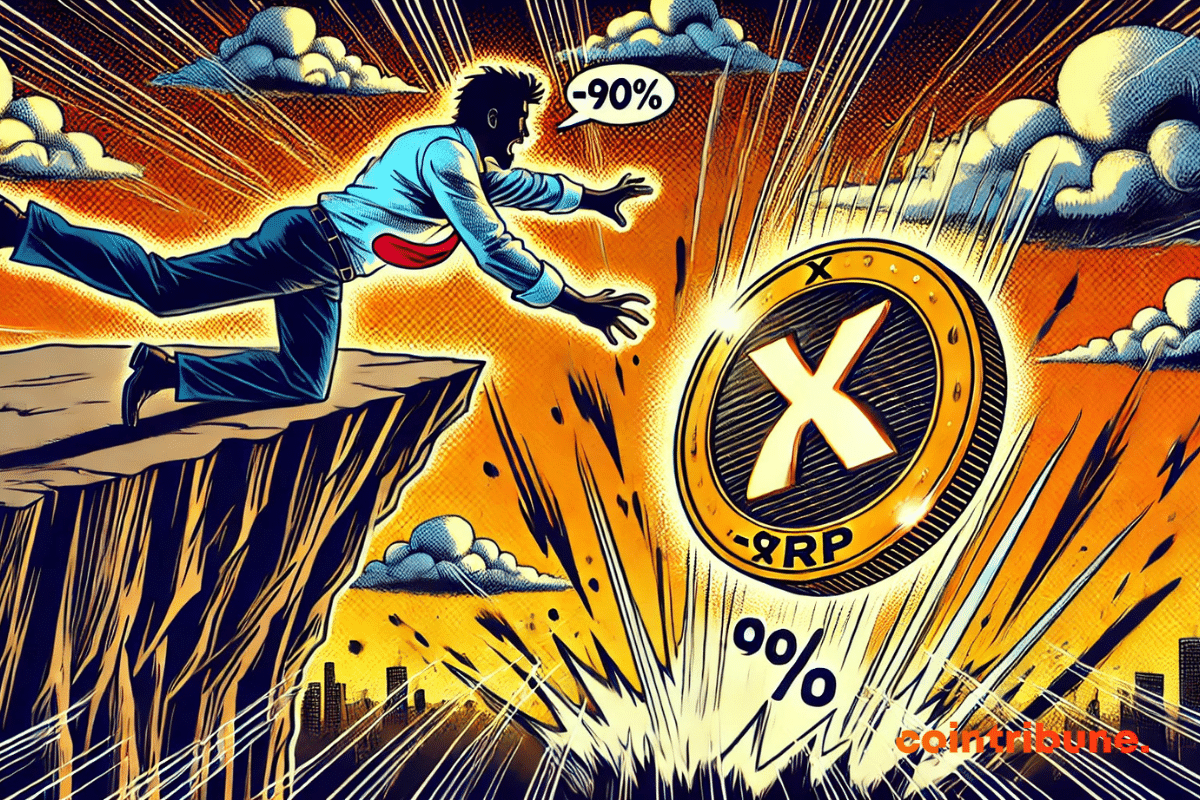 La panique et la chute vertigineuse du XRP sur le marché crypto.