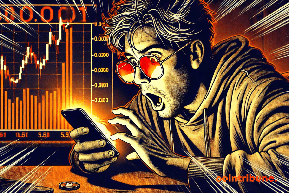 Um jovem investidor ou estudante apaixonado por criptomoedas.