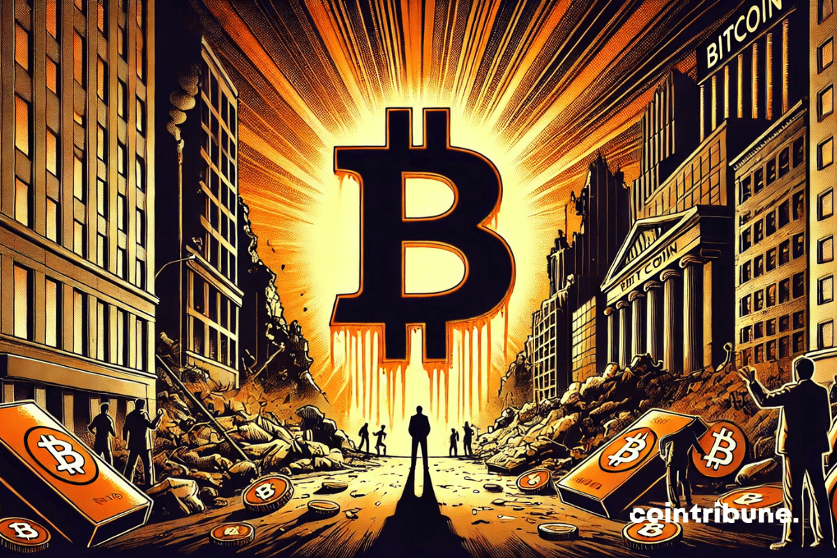 O Bitcoin surge como um pilar de estabilidade em meio ao caos financeiro.