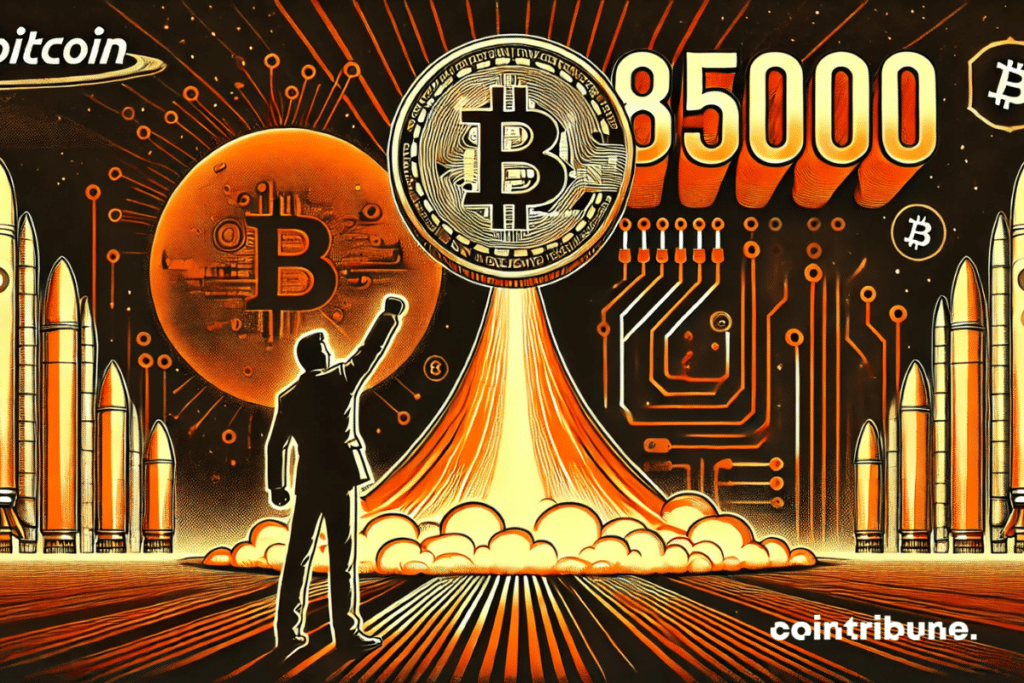 Bitcoin impulsionado pela tecnologia.