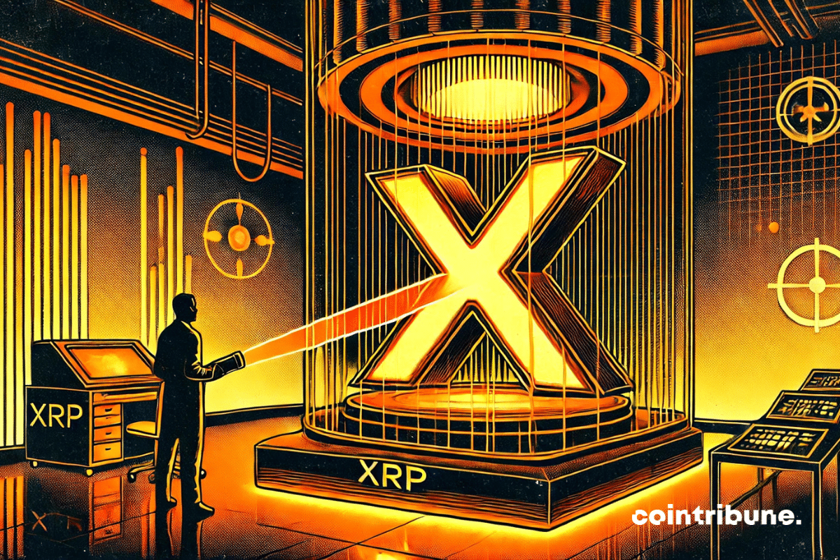 une analyse laser du XRP par un chercheur crypto, suggérant la fragilité ou la remise en question de son utilité.