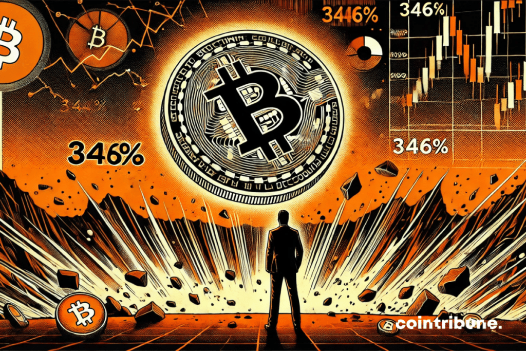 La fuerte caída de Bitcoin vinculada a un desequilibrio del 346% en las liquidaciones.
