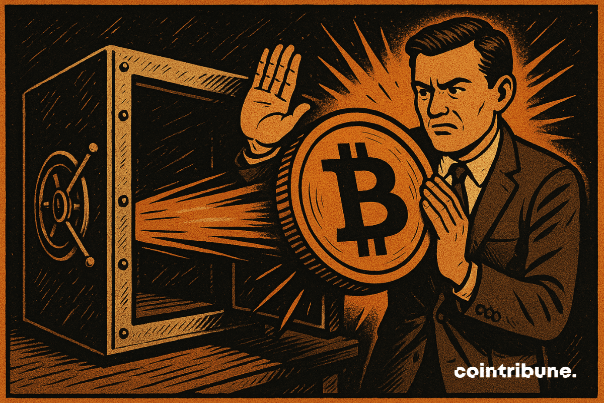 O Bitcoin parece ter sido rejeitado do cofre por um representante do SNB.