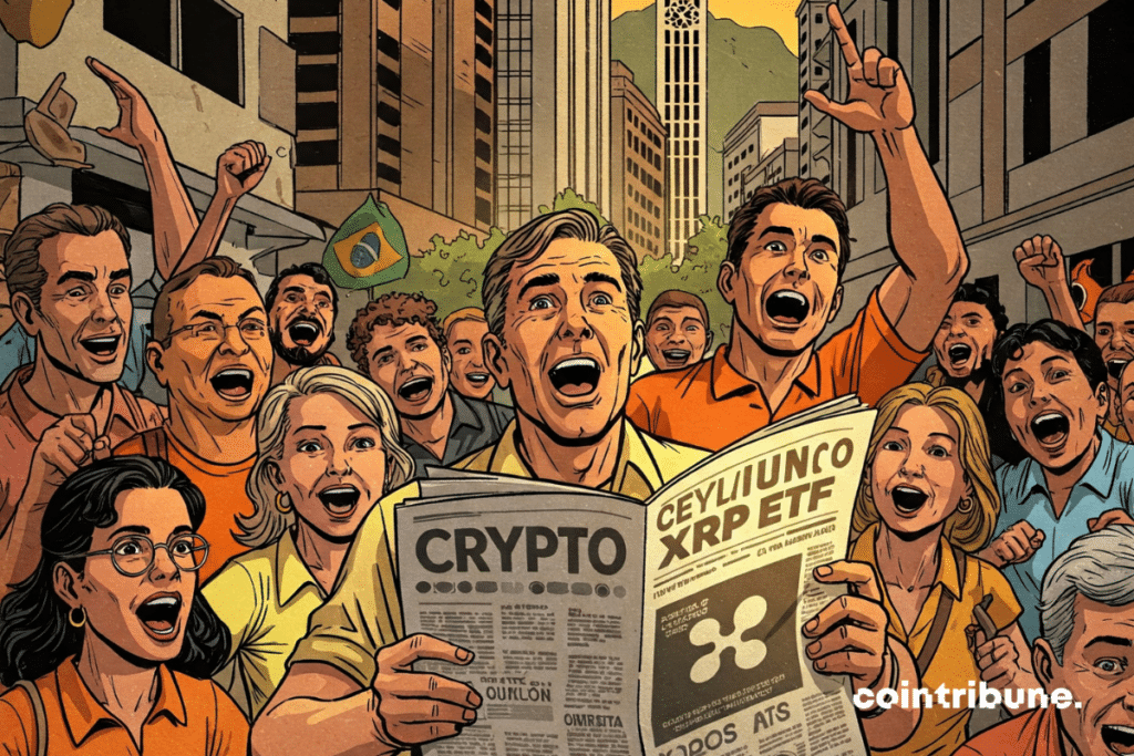 Investidores de criptografia eufóricos após o lançamento histórico de um ETF de XRP no Brasil.