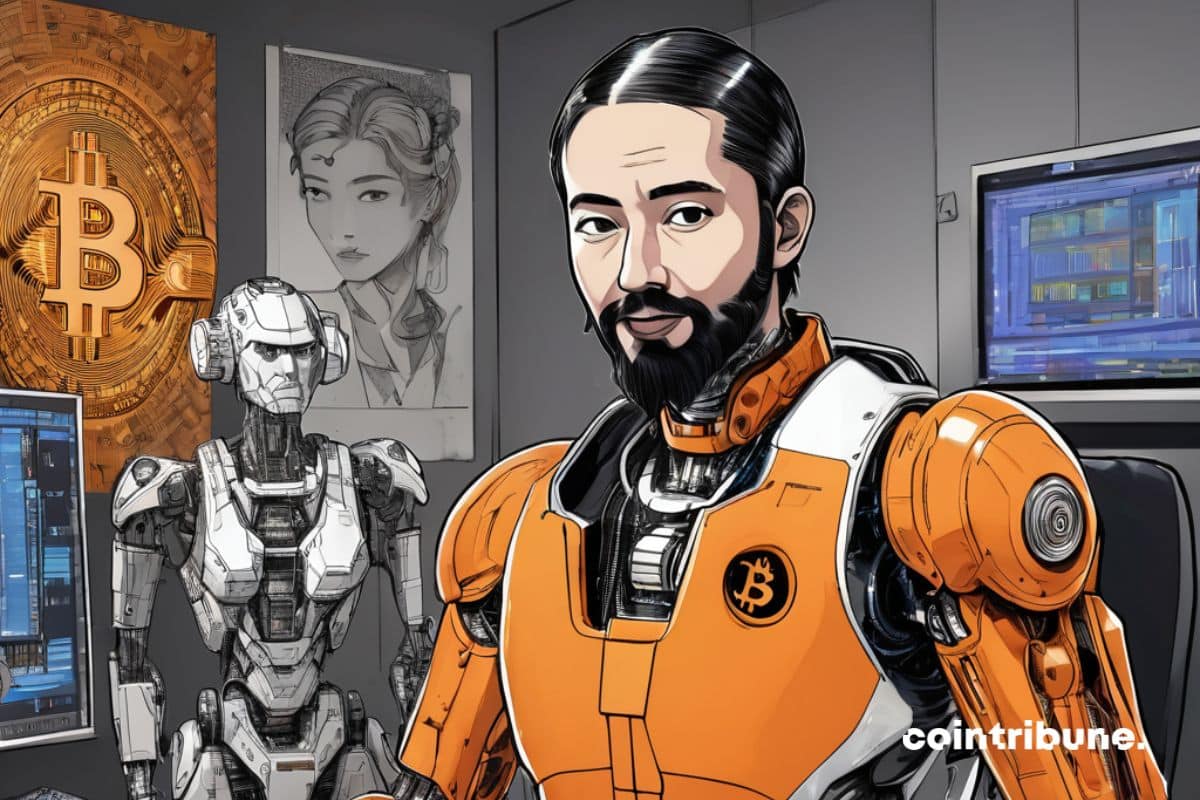 O criador do Bitcoin, Satoshi Nakamoto, na forma de inteligência artificial (IA).