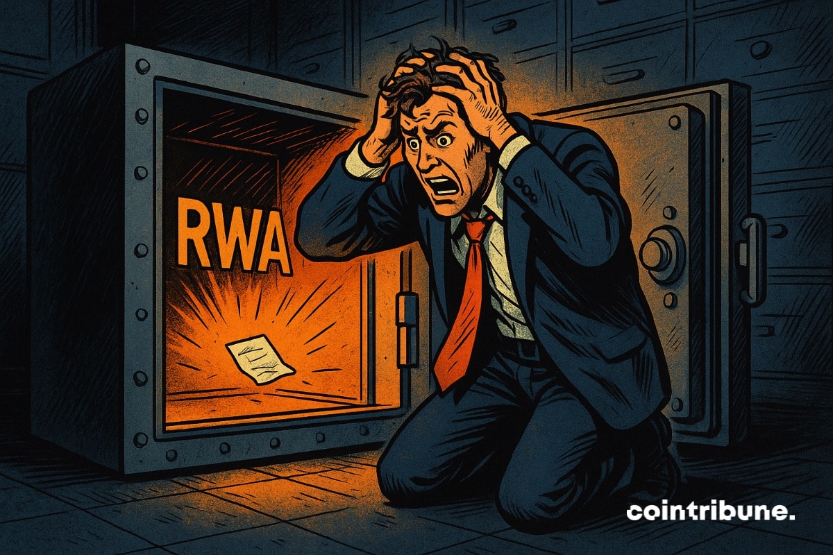 Um investidor de criptografia que encontra seu cofre RWA vazio.