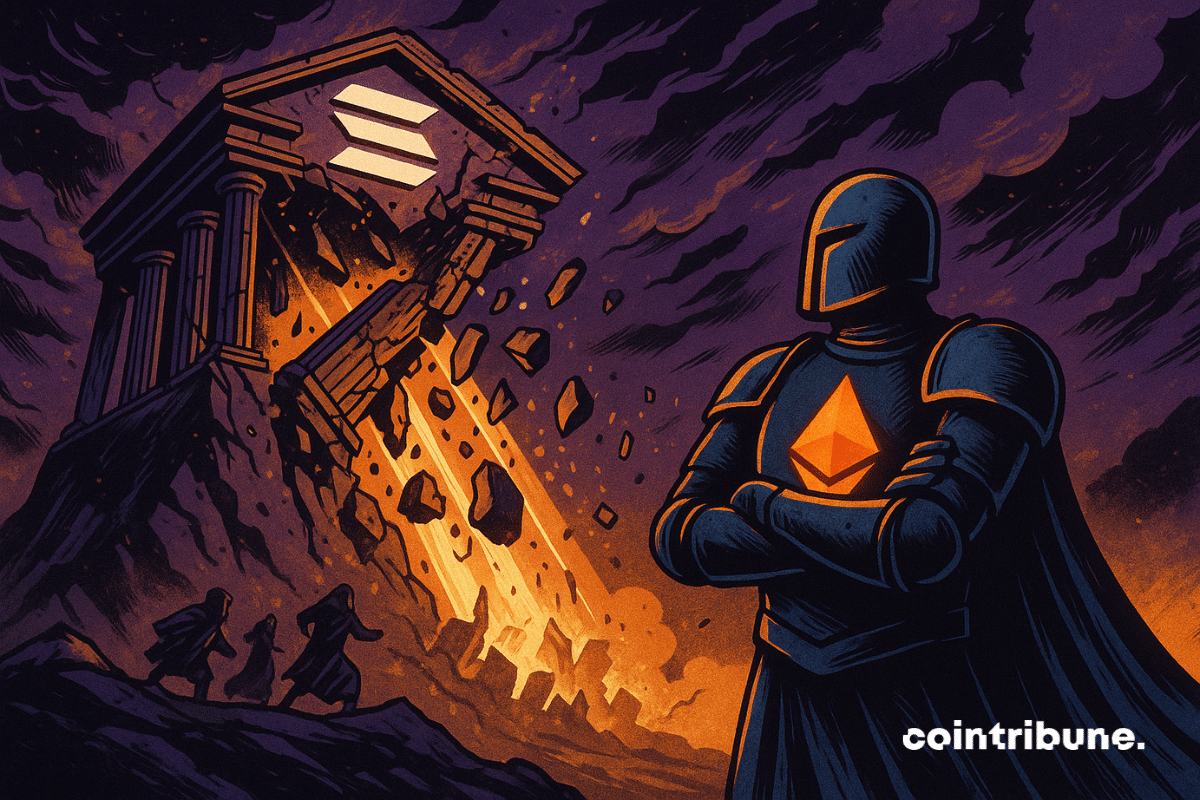 Templo de Solana desmorona diante dos olhos de um guerreiro Ethereum