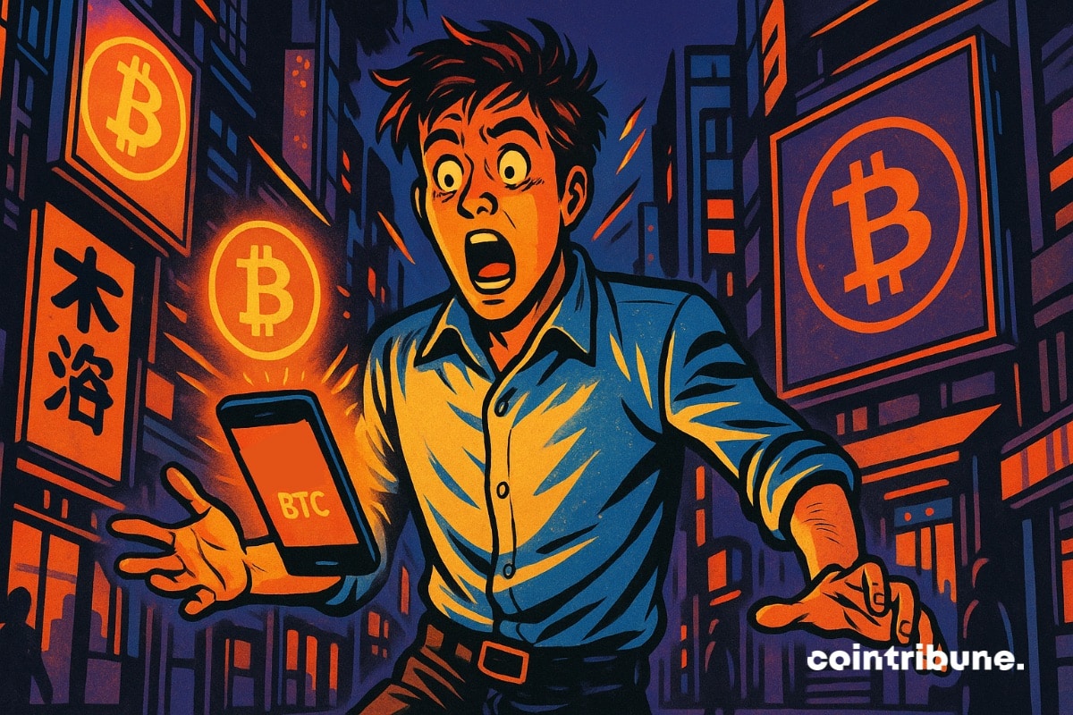 Um investidor de bitcoin se assustou com um alerta em seu telefone.