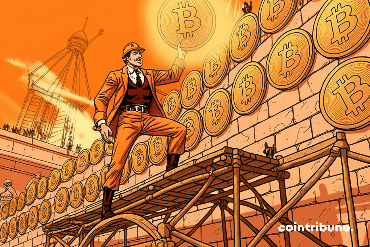 Michael Saylor constrói um muro sagrado feito de bitcoin
