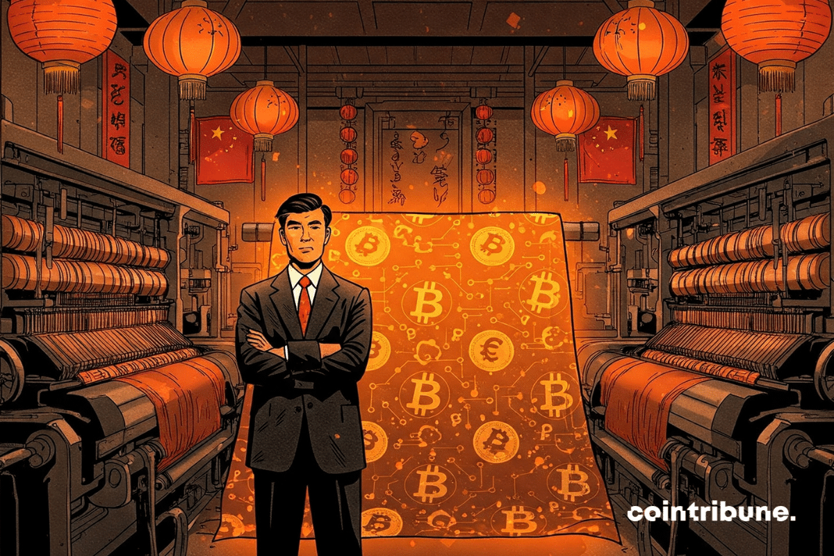 Chefe de fábrica têxtil tradicional chinesa é impulsionado por tecido de criptomoeda