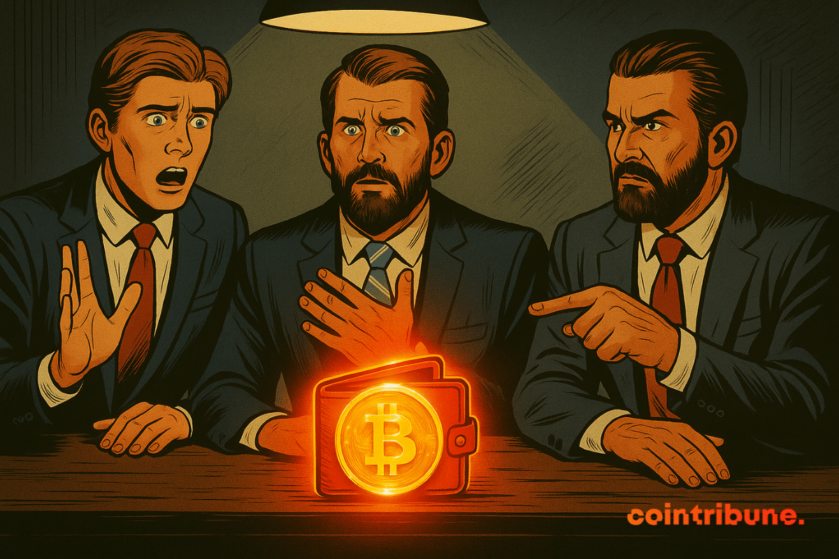 Filho de Donald Trump questiona carteira de bitcoin