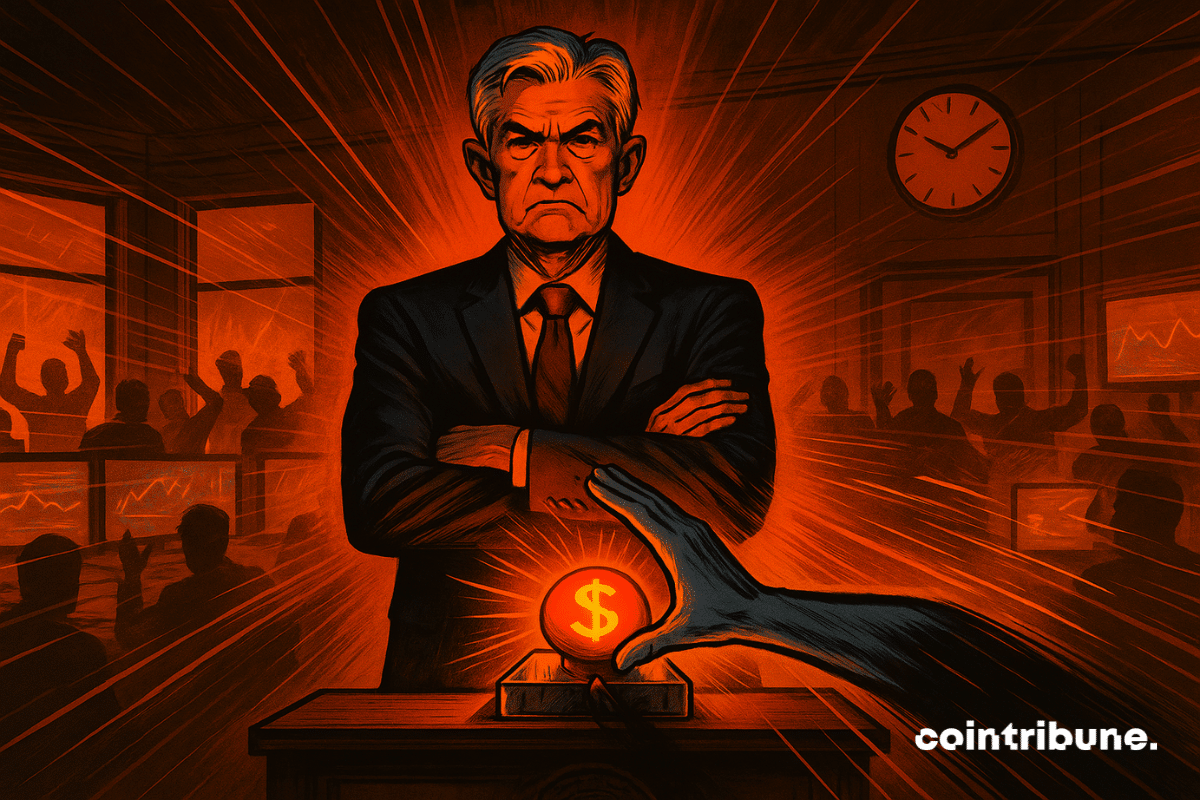 Jerome Powell, presidente do Fed, segue inflexível diante das pressões de Trump por uma política monetária mais branda, o que abala os mercados, especialmente o de criptomoedas.