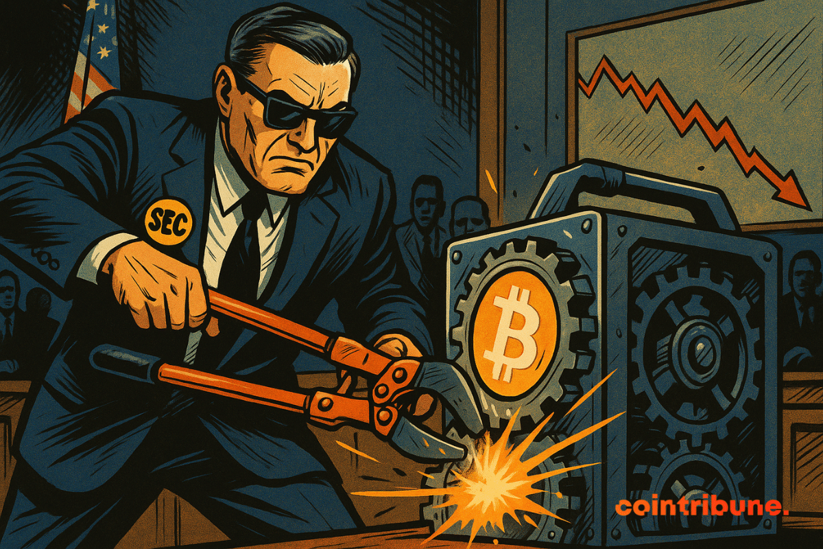 Agente da SEC mexendo no mecanismo do Bitcoin