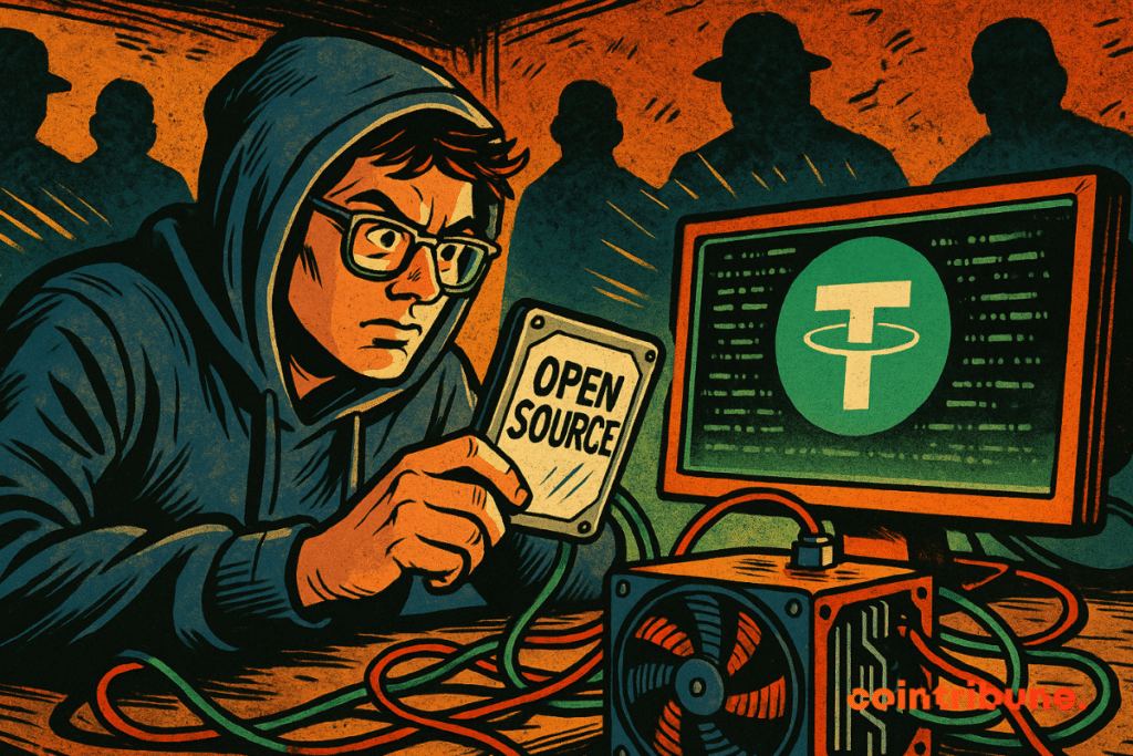 Un mineur de bitcoins utilisant Tether open source