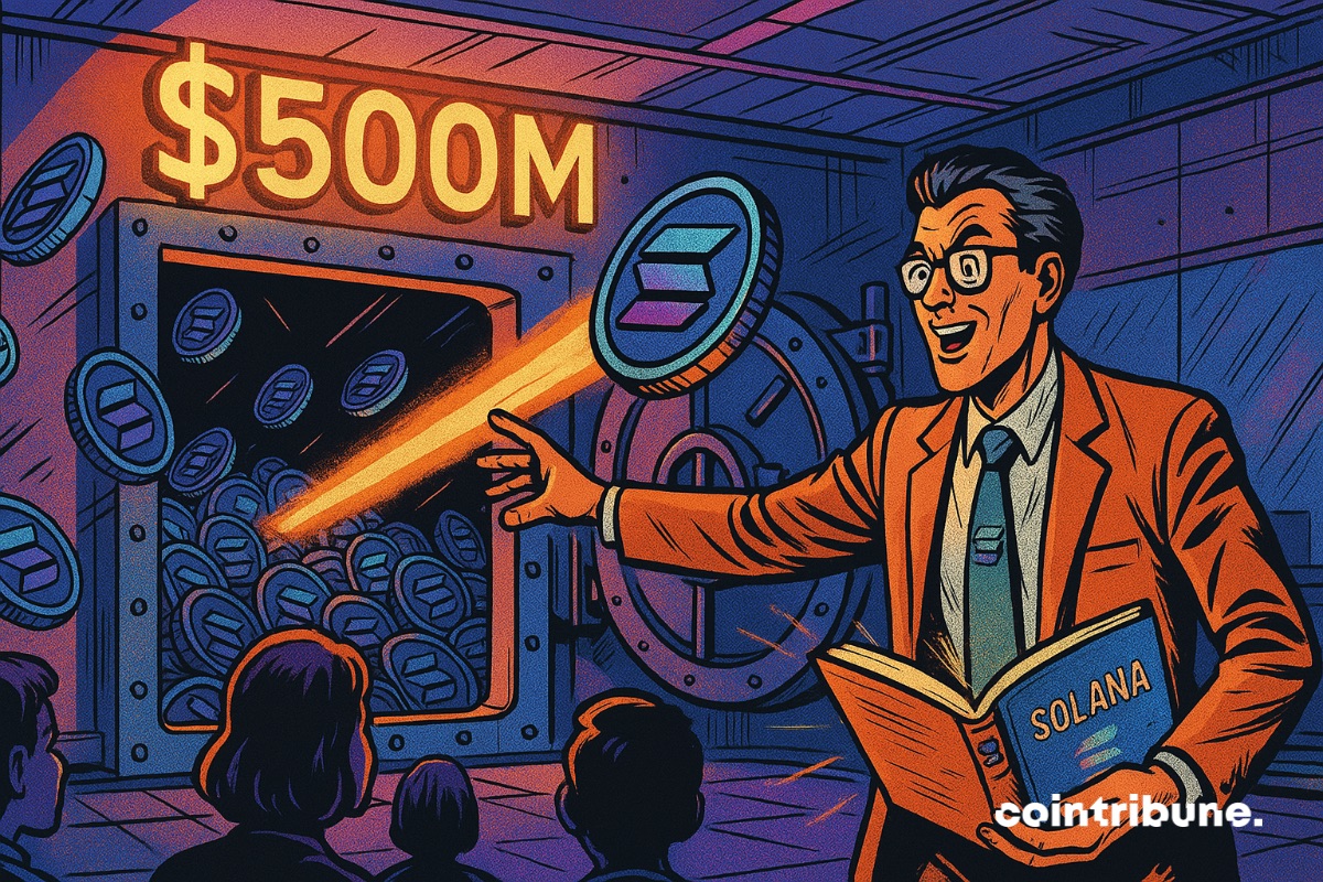 Um professor da Classover apresenta um plano de criptomoeda diante de um estoque de US$ 500 milhões em Solana.