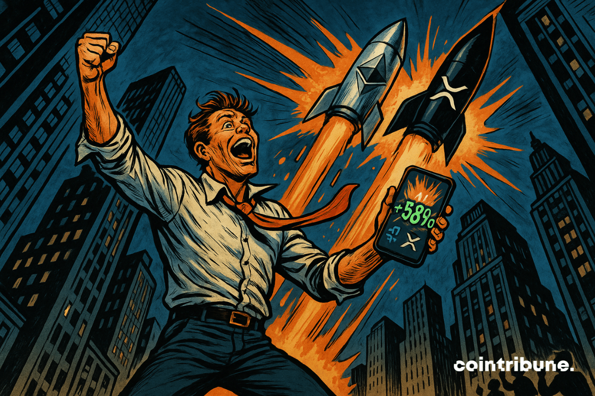 Explosão das criptomoedas Ethereum e XRP.