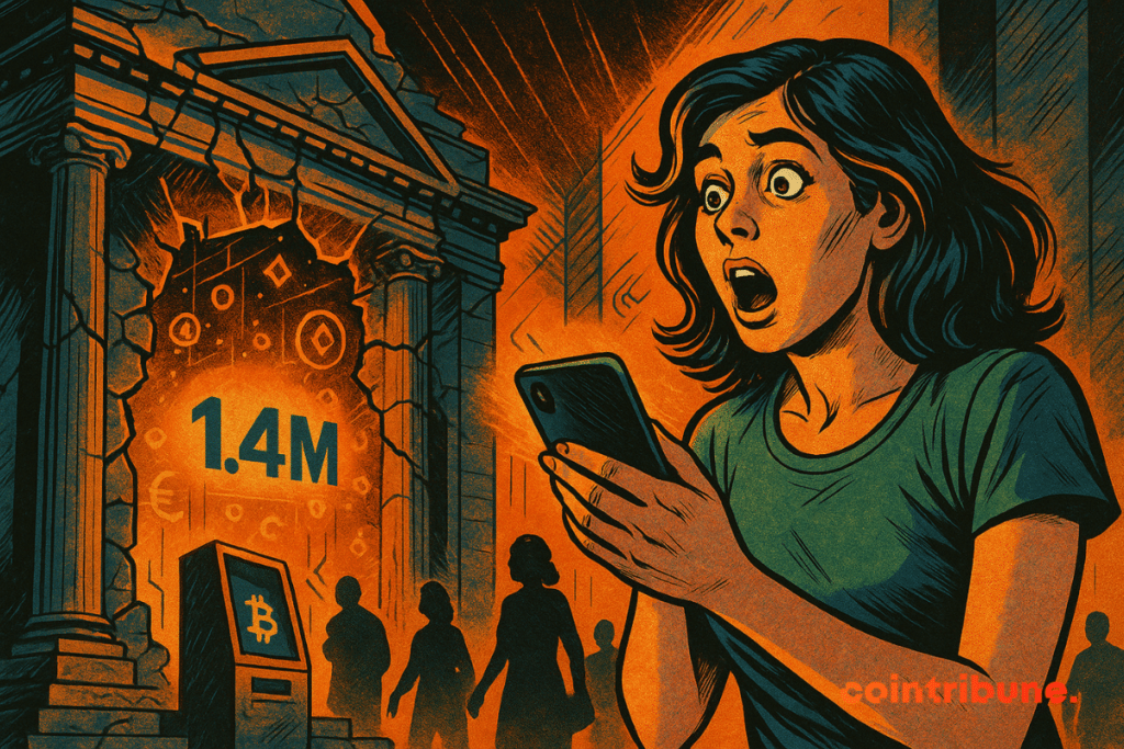 Um cliente fica surpreso ao descobrir a abertura da Fortuneo ao mundo das criptomoedas.