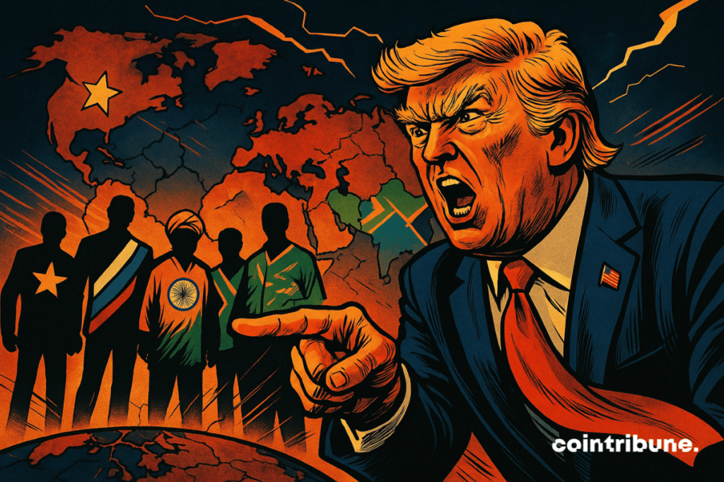Trump angry at the BRICS.