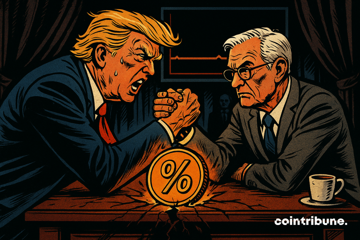 Um embate monetário entre Trump e Powell, o presidente do Fed.