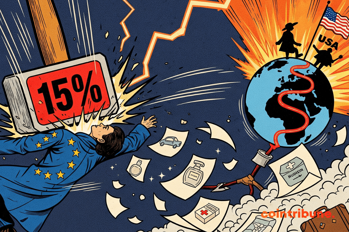 Economia europeia atingida por imposto de 15%, EUA dominam