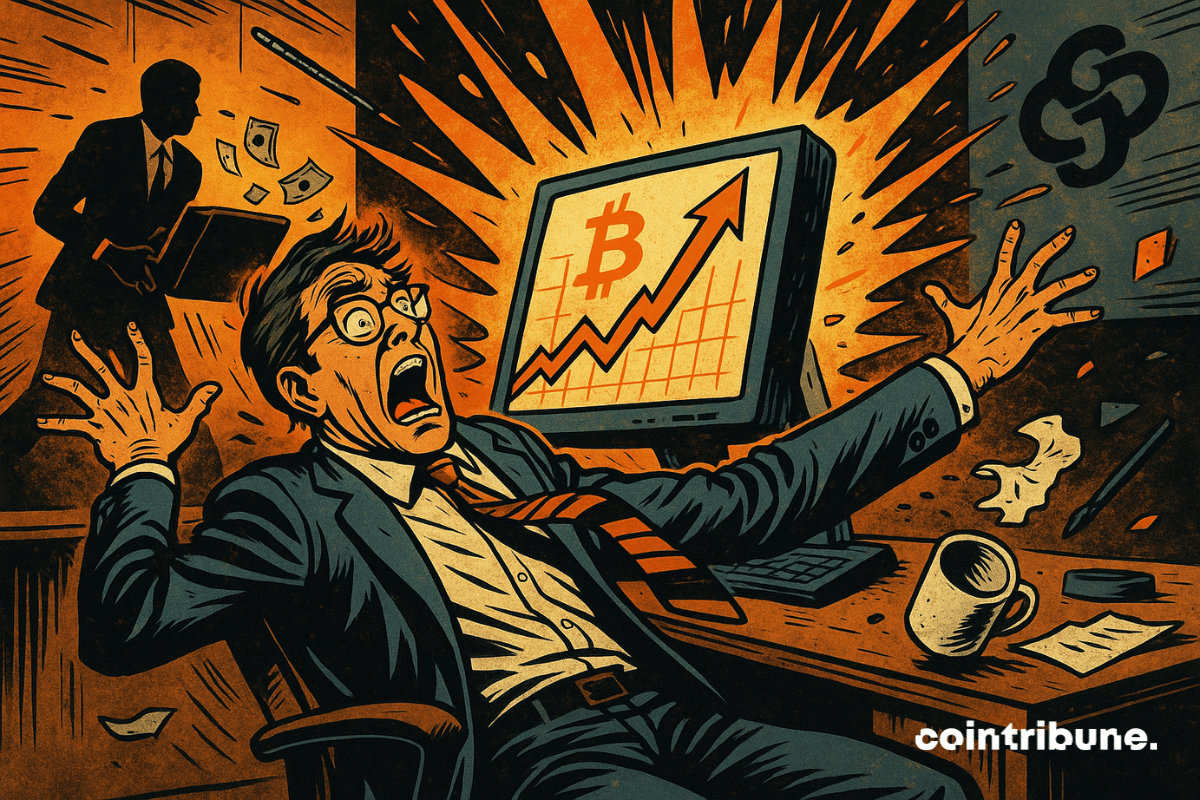 Explosão de Bitcoin: analista choqué, tela em plena erupção