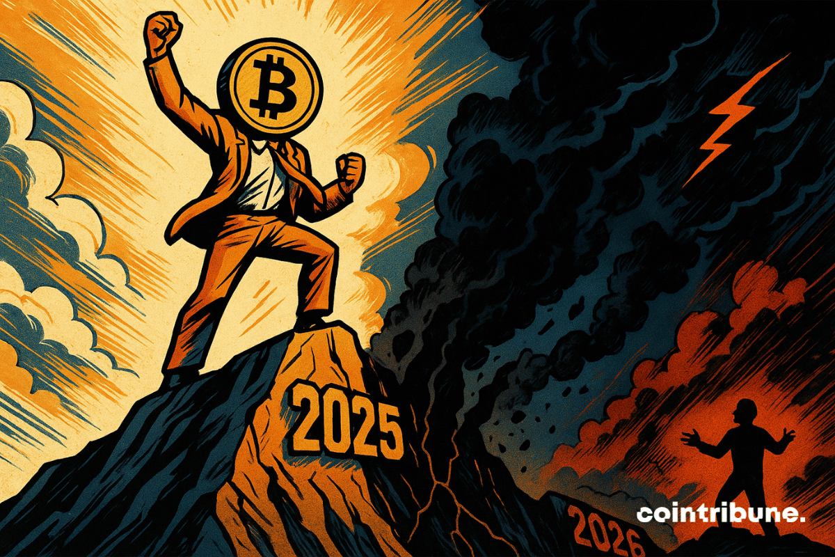 A ascensão e depois a queda do Bitcoin em 2026.