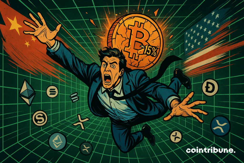 Chute libre d'un investisseur crypto à la suite de la correction des entreprises du marché.