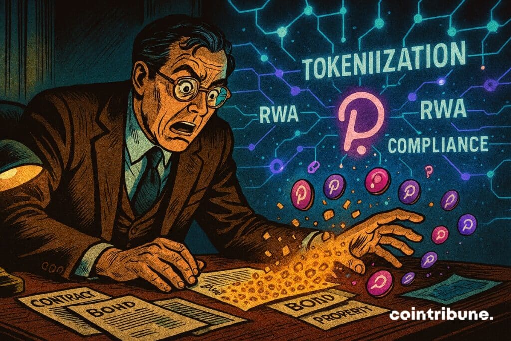 A banker surprised to see real objects transformed into tokenized assets thanks to Polkadot Capital Group.